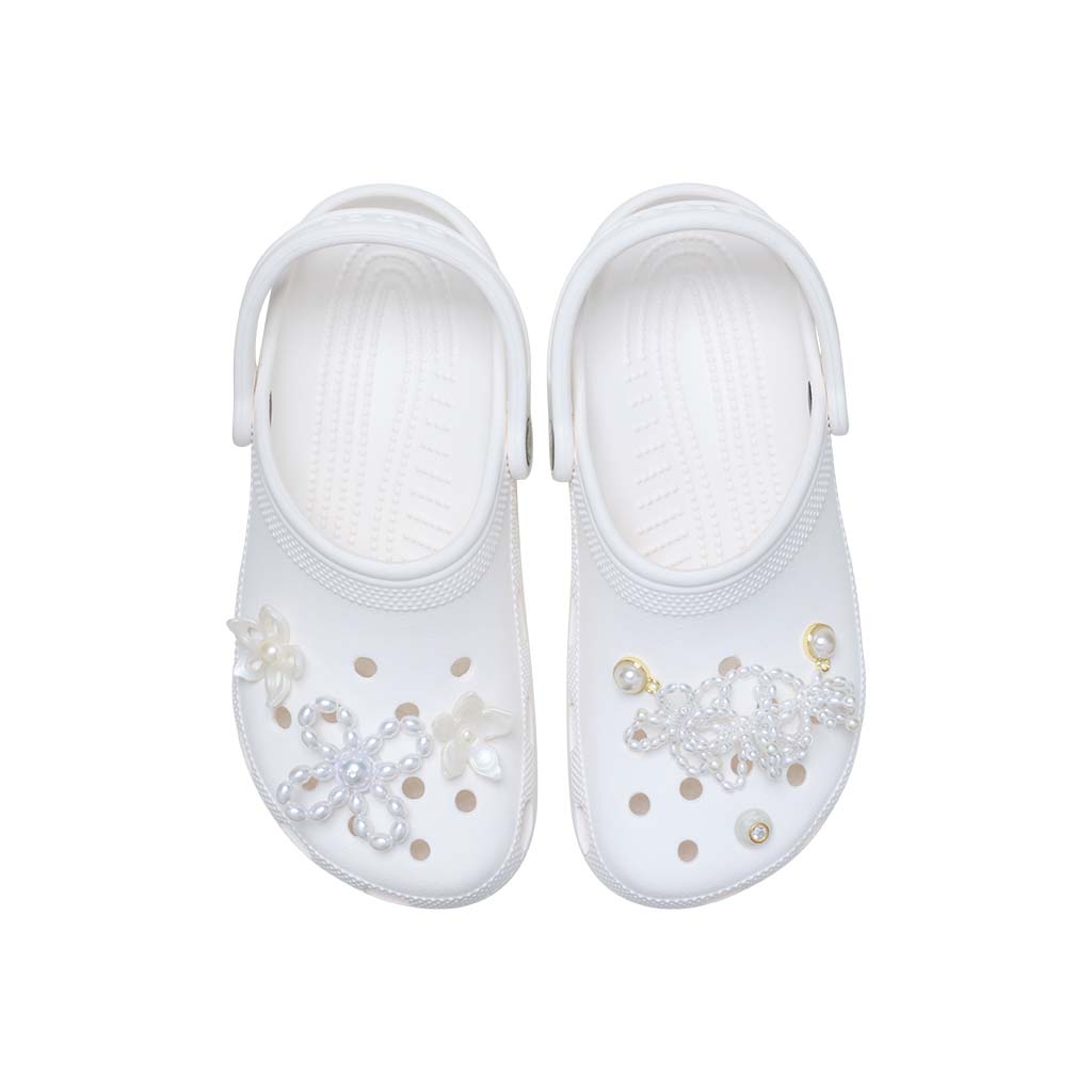 Jibbitz™ White Pearl Beaded 5 Pack