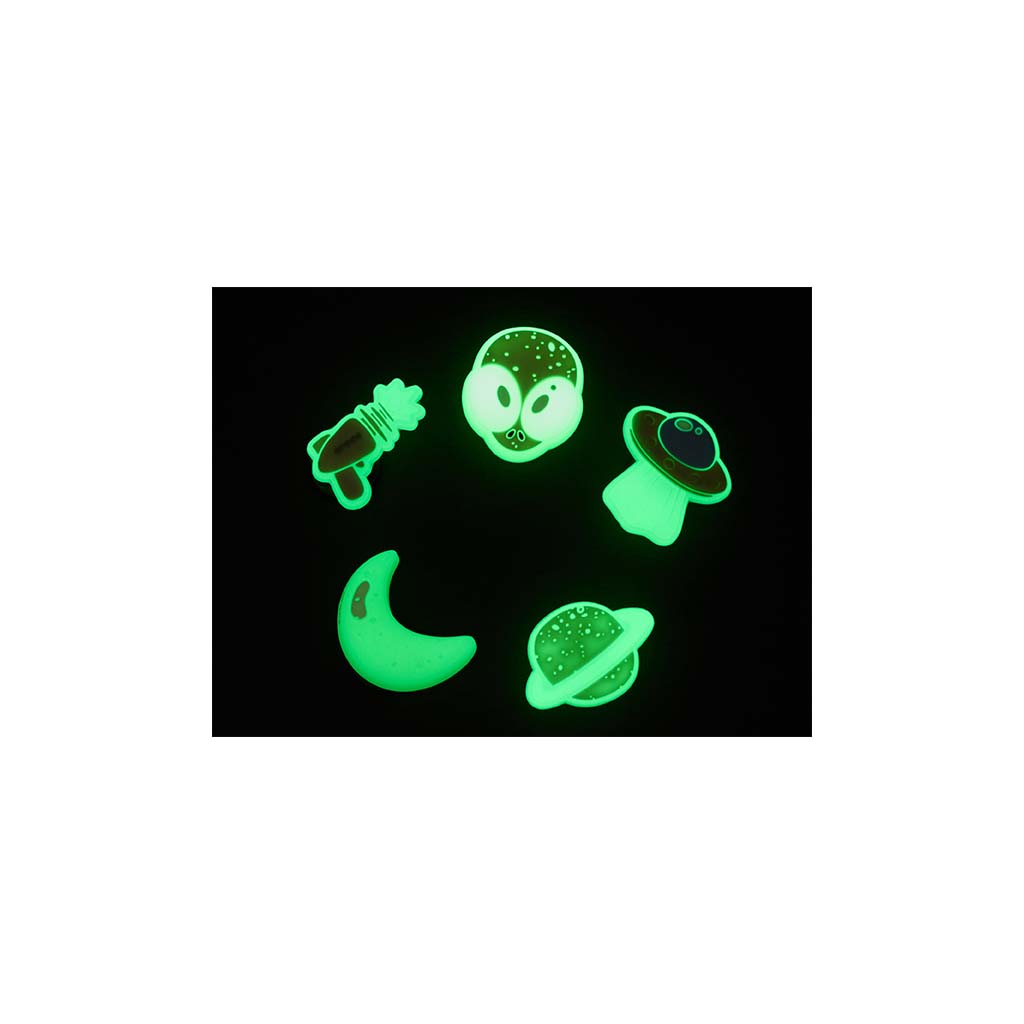 Jibbitz™ Glow In The Dark Space 5 Pack