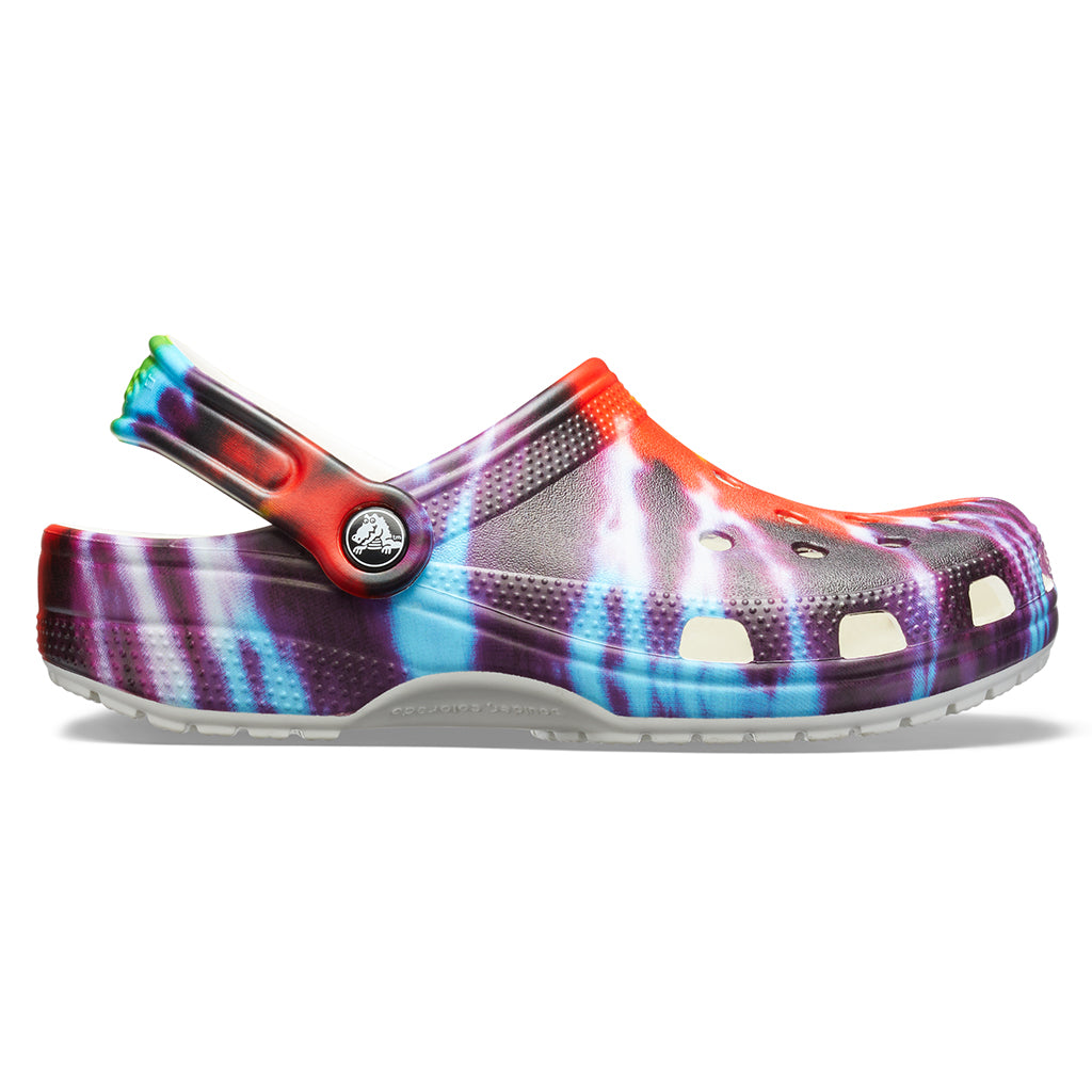 Tie dye 2025 lined crocs