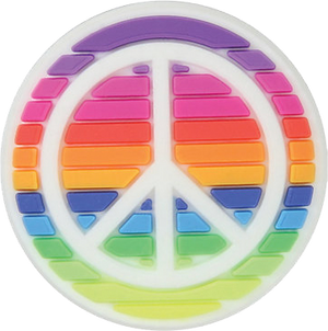 Jibbitz™ Rainbow Peace Sign