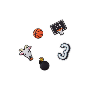 Jibbitz™ Basketball Star 5 Pack