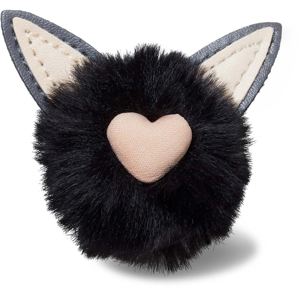 Jibbitz™ Black Puff Ball Cat