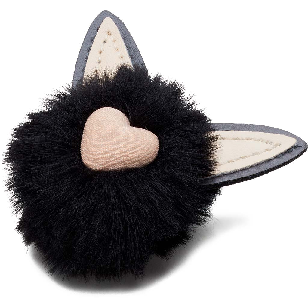 Jibbitz™ Black Puff Ball Cat