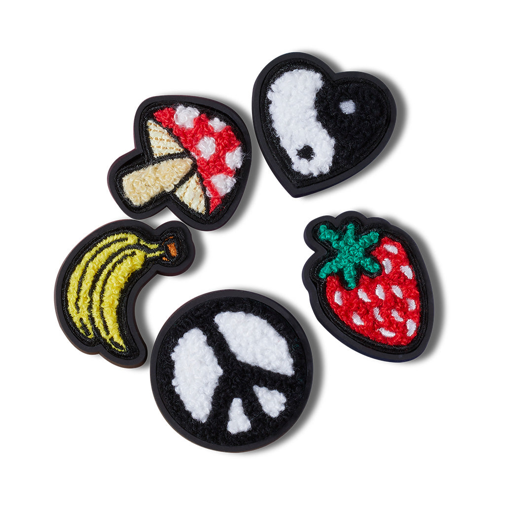 Jibbitz™ Peace N Love Tufted Patch 5Pack