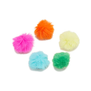 Jibbitz™ 80s Neon Puff Ball 5 Pack