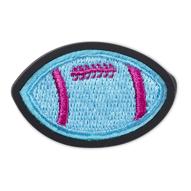 Jibbitz™ Neon Football Varsity Patch