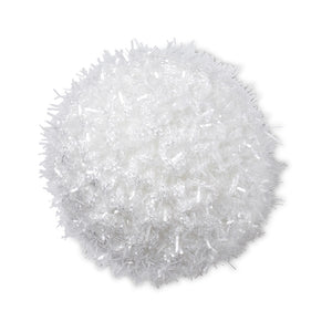Jibbitz™ White Metallic Puff Ball