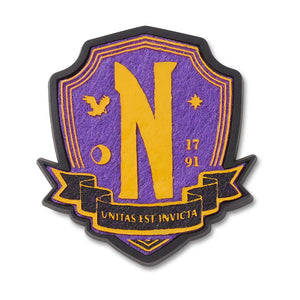 Jibbitz™ Wednesday Nevermore Badge