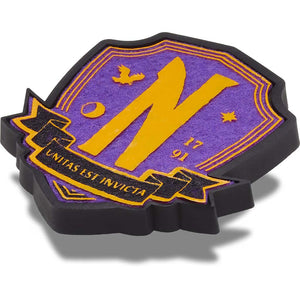 Jibbitz™ Wednesday Nevermore Badge