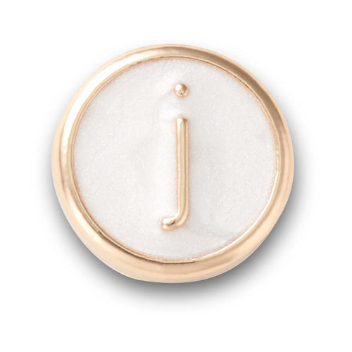 Jibbitz™ Tiny Pearlized Letter J