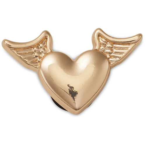 Jibbitz™ Gold Heart with Wings