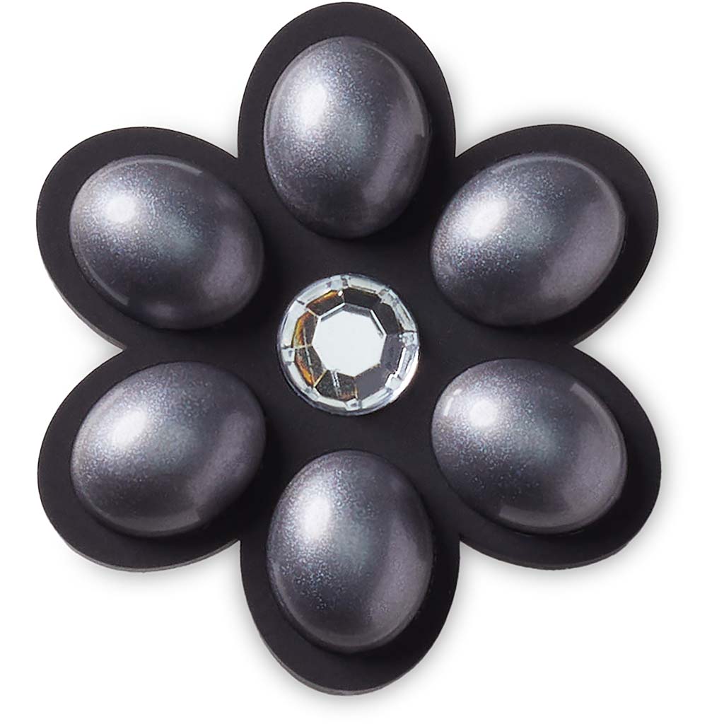 Jibbitz™ Charcoal Flower Gem
