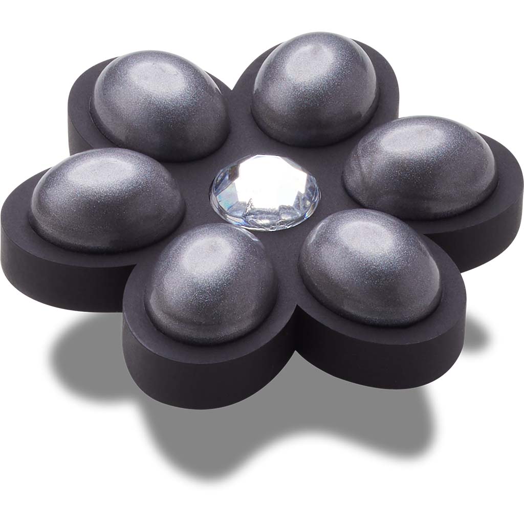 Jibbitz™ Charcoal Flower Gem
