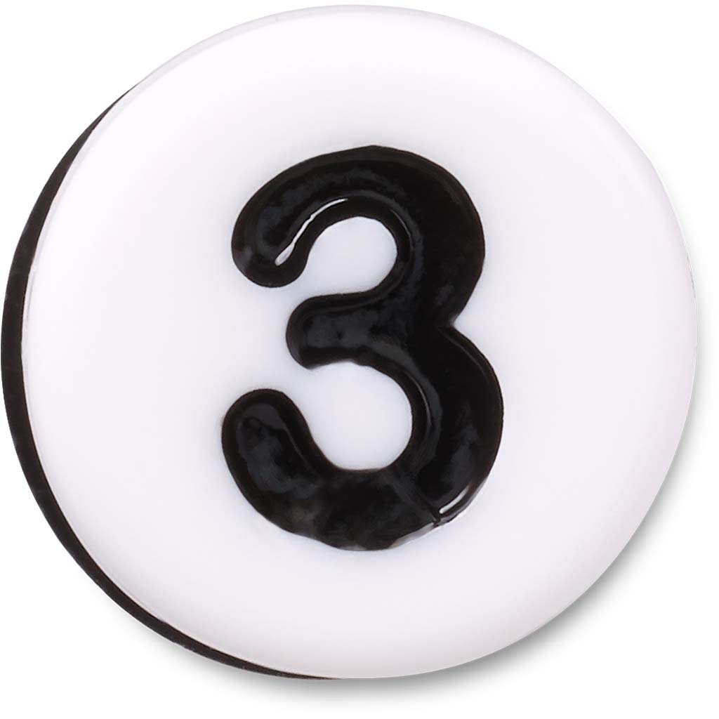 Jibbitz™ Number Three Tiny Friendship