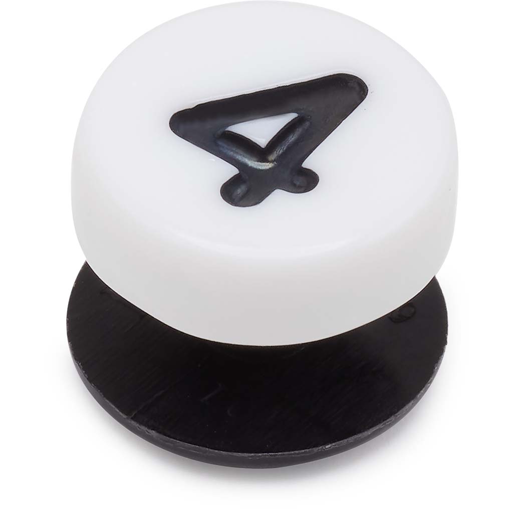 Jibbitz™ Number Four Tiny Friendship