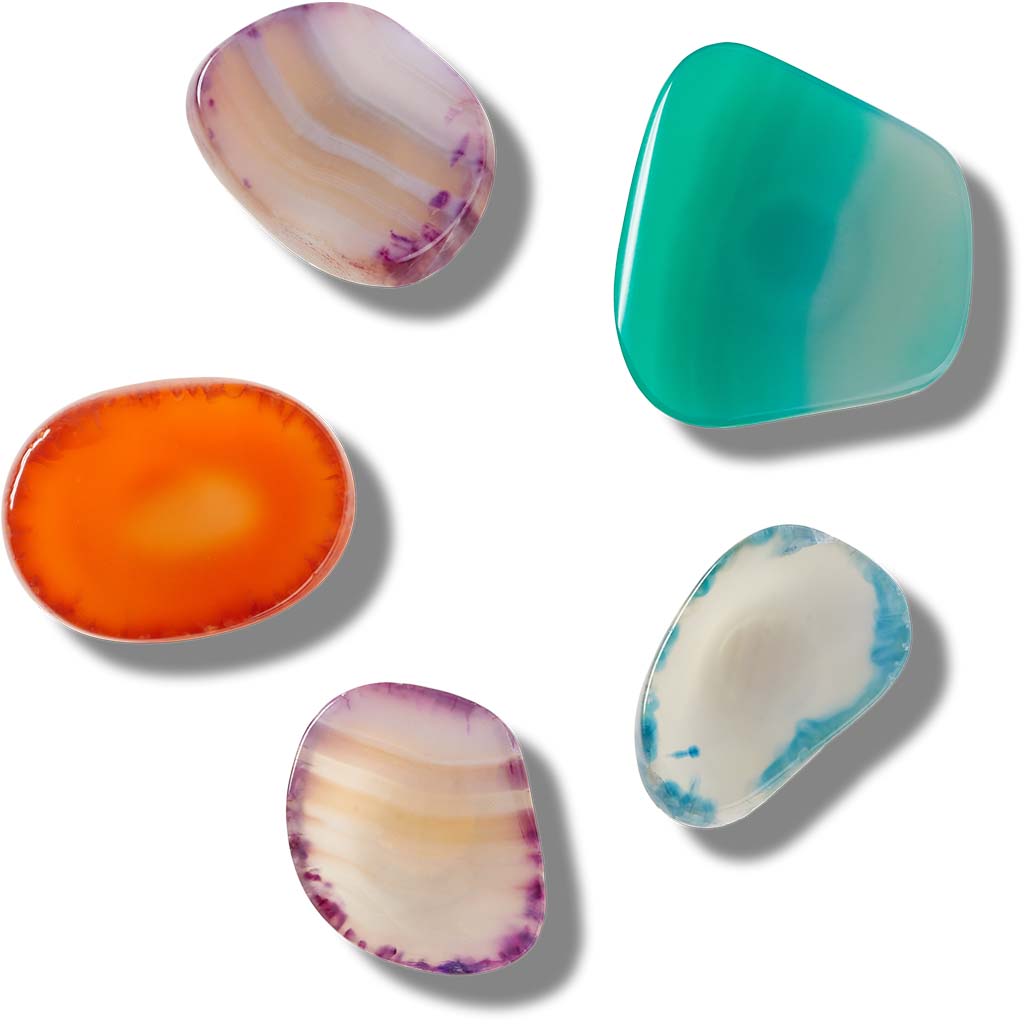 Jibbitz™ Agate Slices 5 Pack