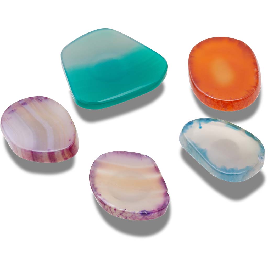 Jibbitz™ Agate Slices 5 Pack