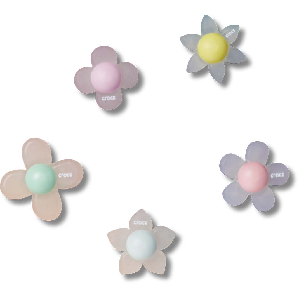 Jibbitz™ Iridescent Flowers 5 Pack