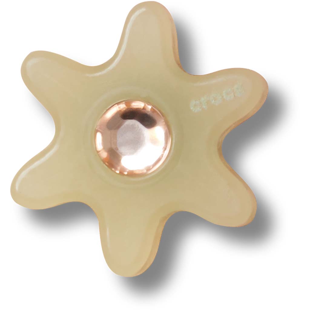 Jibbitz™ Tan Flower with Gem
