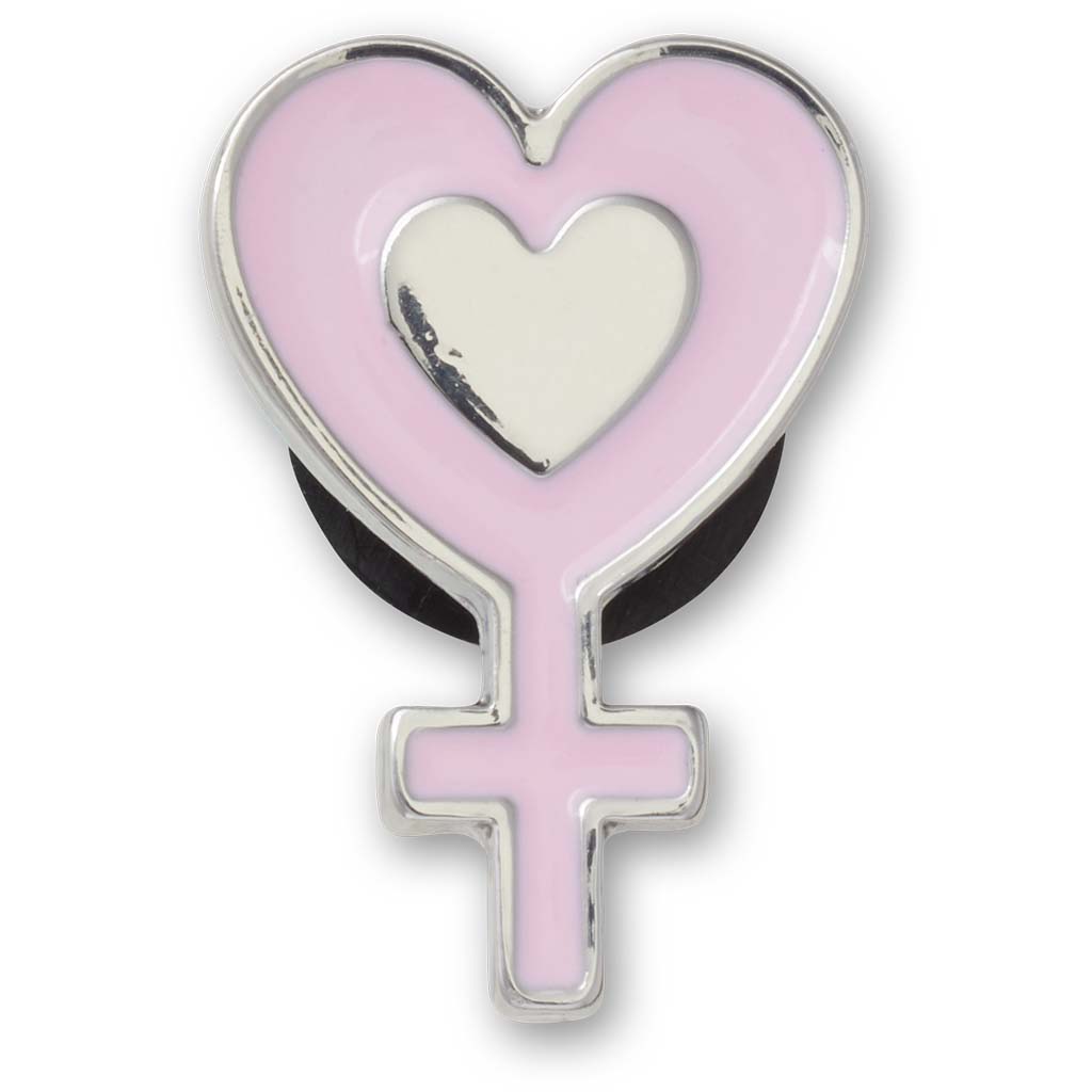 Jibbitz™ Silver Female Symbol