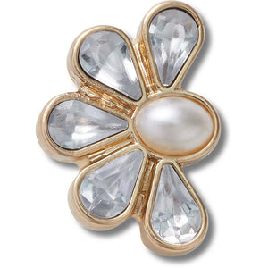 Jibbitz™ Half Gem Floral with Pearl