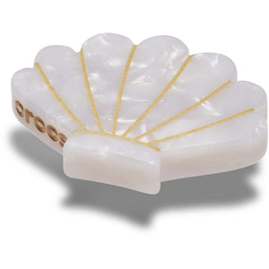 Jibbitz™ White and Gold Seashell