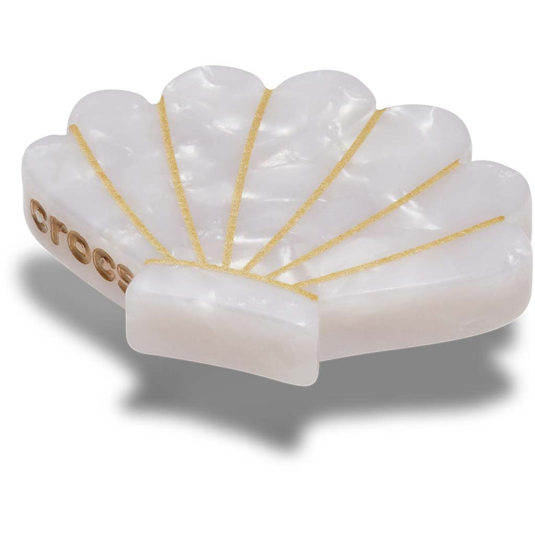 Jibbitz™ White and Gold Seashell