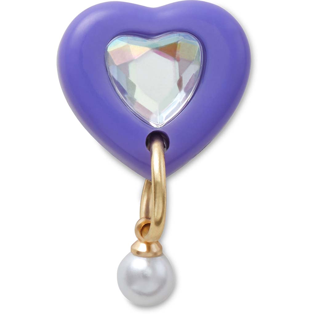 Jibbitz™ Purple Heart With Pearl