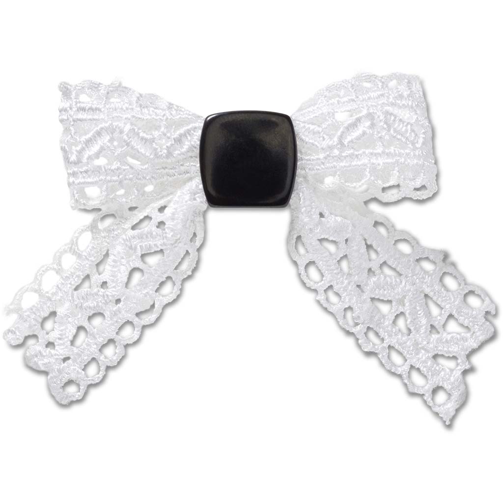 Jibbitz™ White Lace Bow