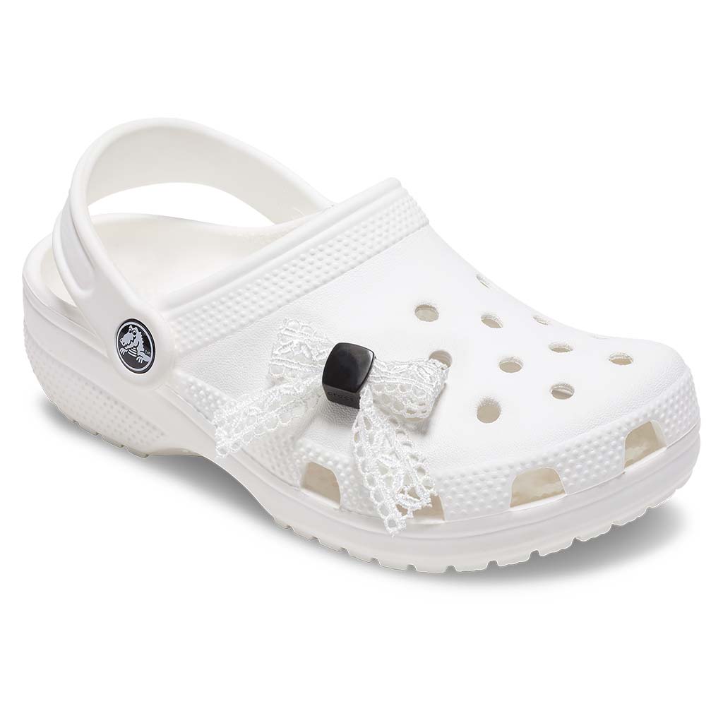 Jibbitz™ White Lace Bow