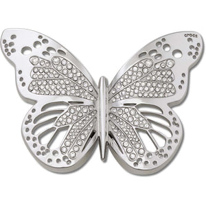 Jibbitz™ Silver Cutout Butterfly