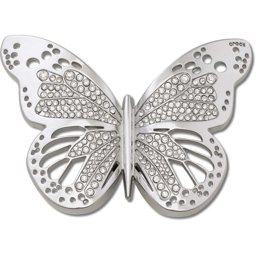 Jibbitz™ Silver Cutout Butterfly