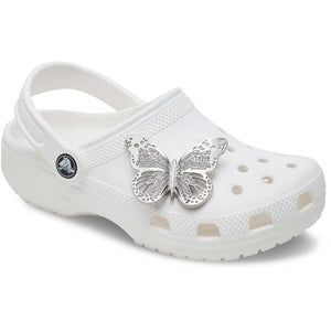 Jibbitz™ Silver Cutout Butterfly