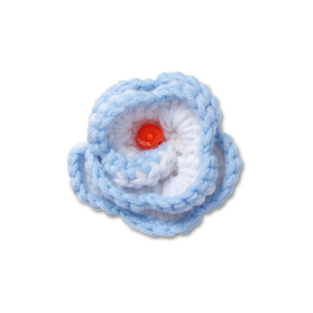 Jibbitz™ Light Blue Crochet Floral