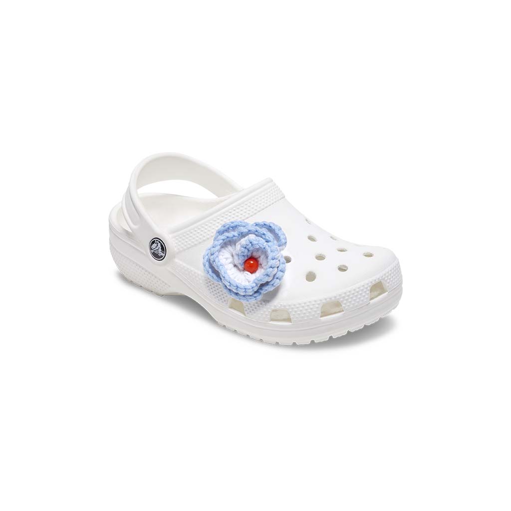 Jibbitz™ Light Blue Crochet Floral