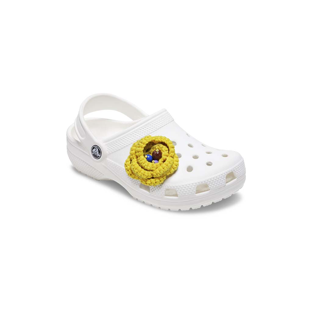 Jibbitz™ Yellow Crochet Floral