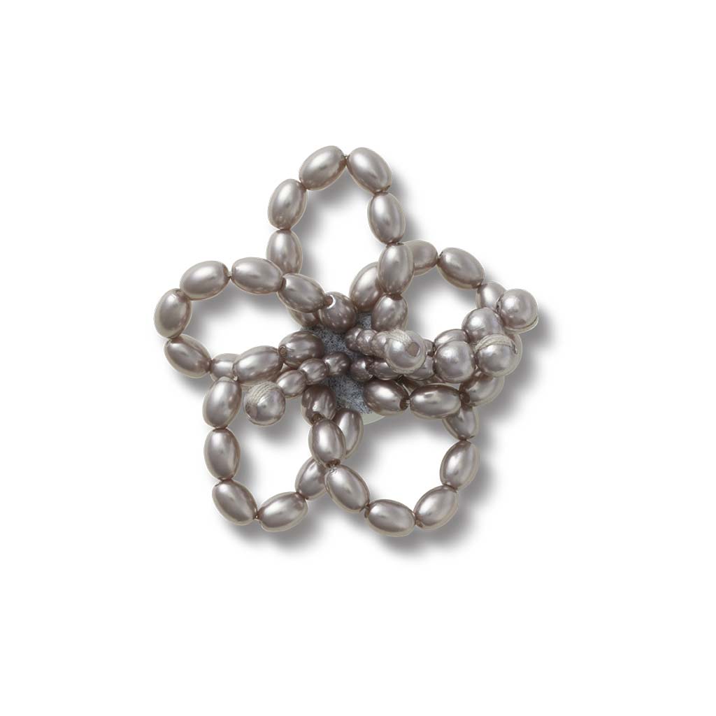 Jibbitz™ Grey Pearl Beaded Floral