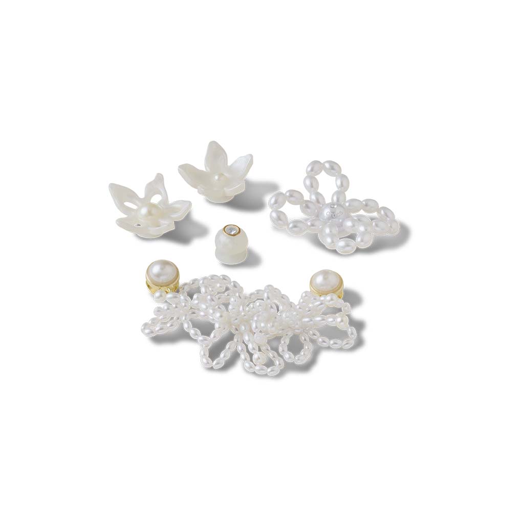 Jibbitz™ White Pearl Beaded 5 Pack