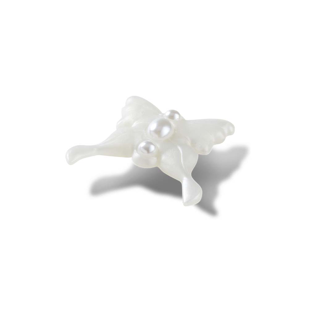 Jibbitz™ Meta Jelly White Butterfly