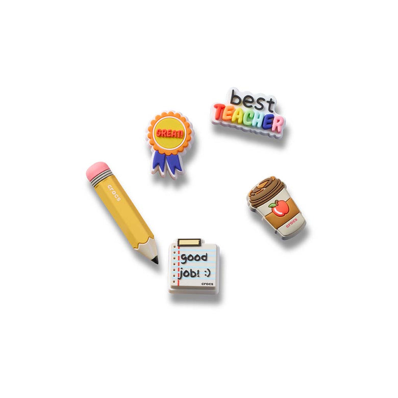 Jibbitz™ Best Teacher 5 Pack