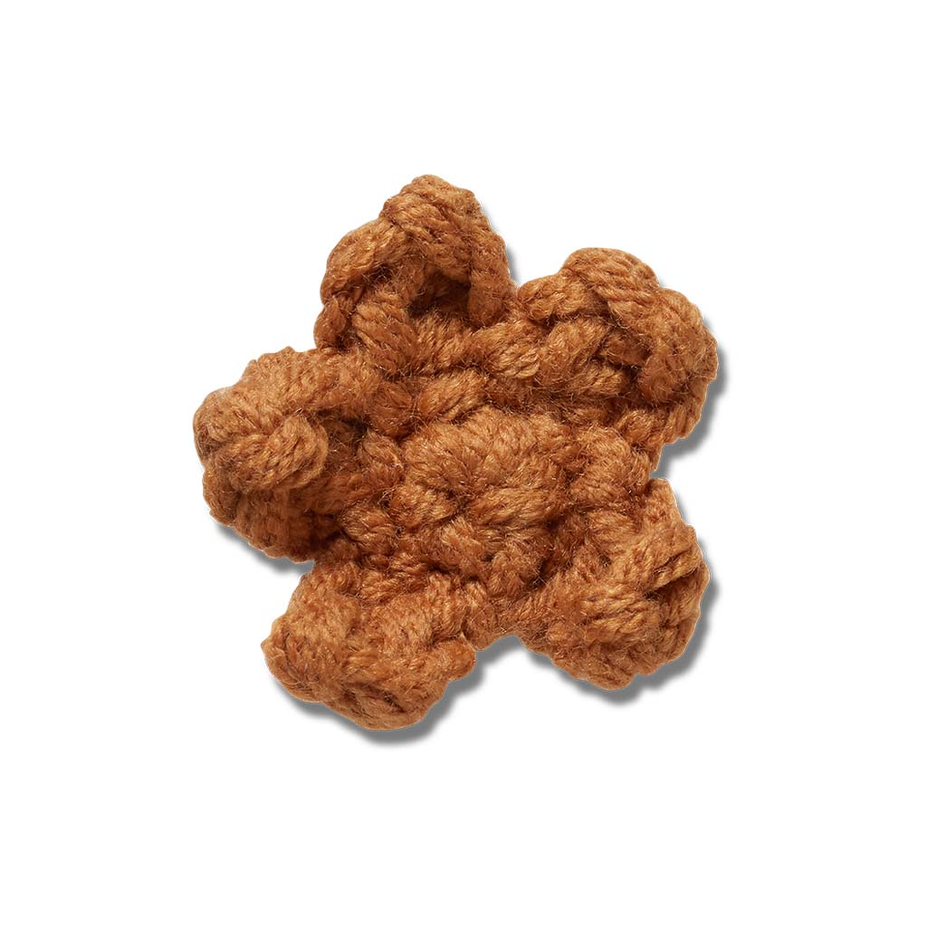 Jibbitz™ Crafted Crochet Brown Star