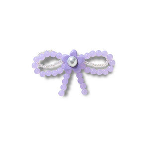 Jibbitz™ Purple Meta Pearl Bown