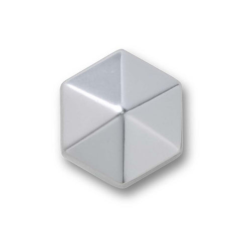 Jibbitz™ Silver Hexagon Studio
