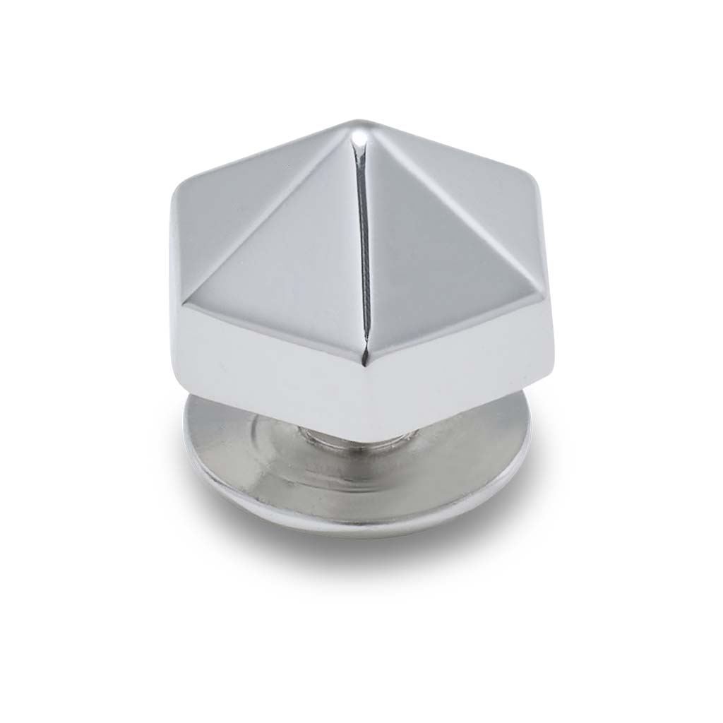 Jibbitz™ Silver Hexagon Studio