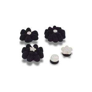 Jibbitz™ Black Velvet Flower 5 Pack