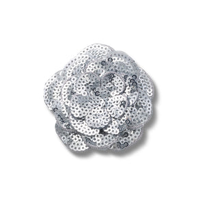 Jibbitz™ Silver Sequin Flower