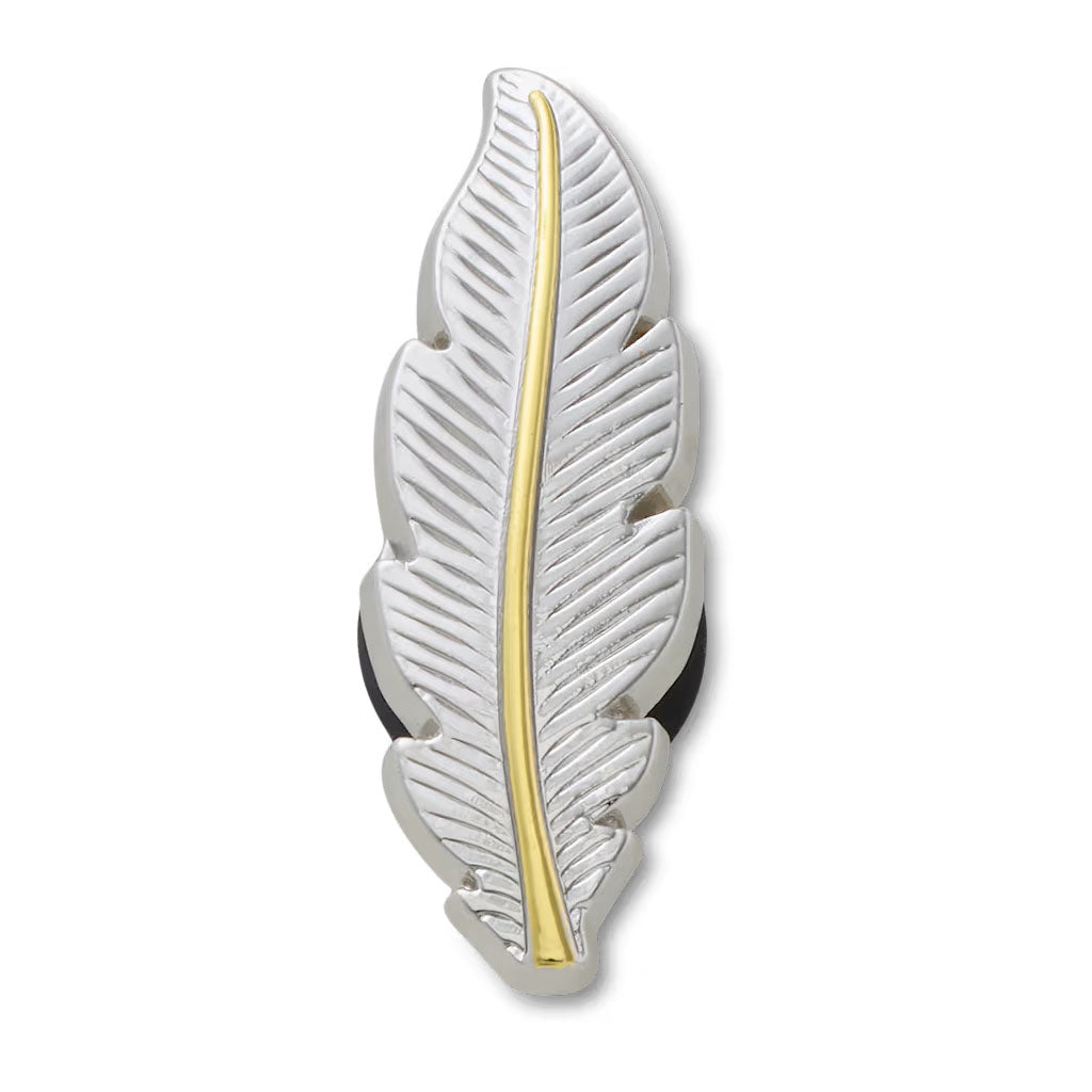 Jibbitz™ Silver and Gold Feather