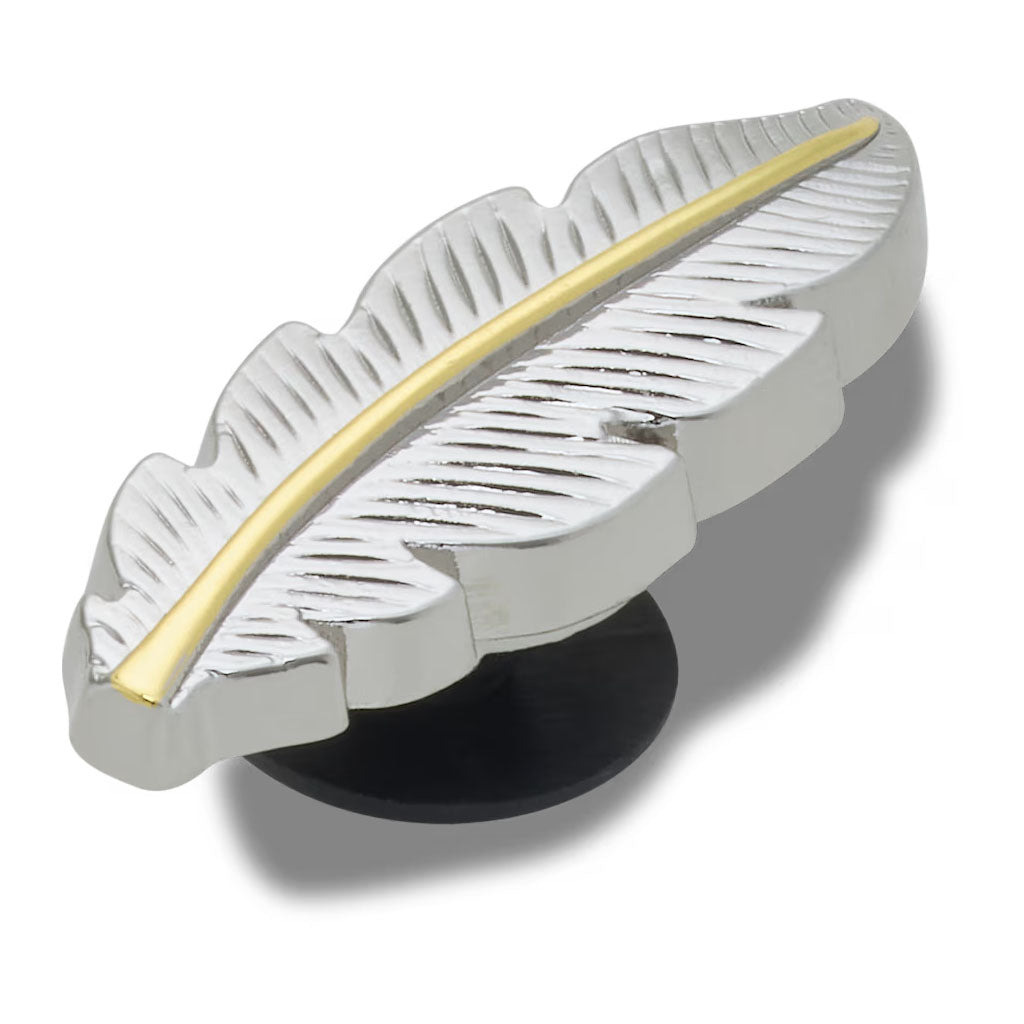 Jibbitz™ Silver and Gold Feather