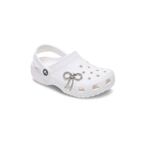 Jibbitz™ Silver Beaded Bown