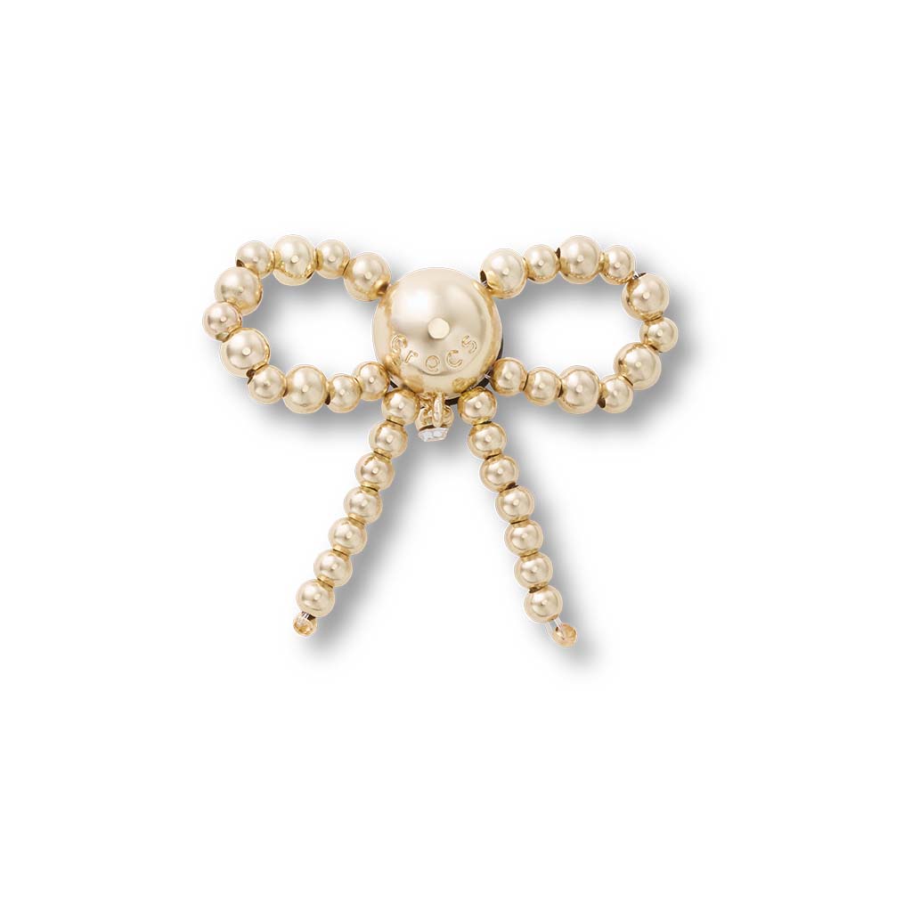 Jibbitz™ Gold Beaded Bown